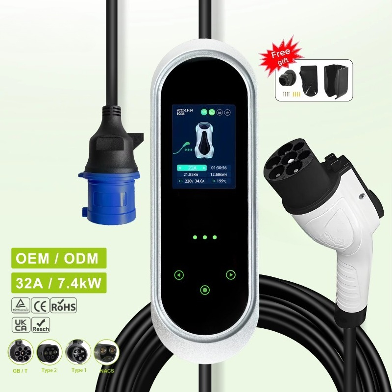 Cargador Portátil para Vehícul - Portable Ev Charger reseña y precio