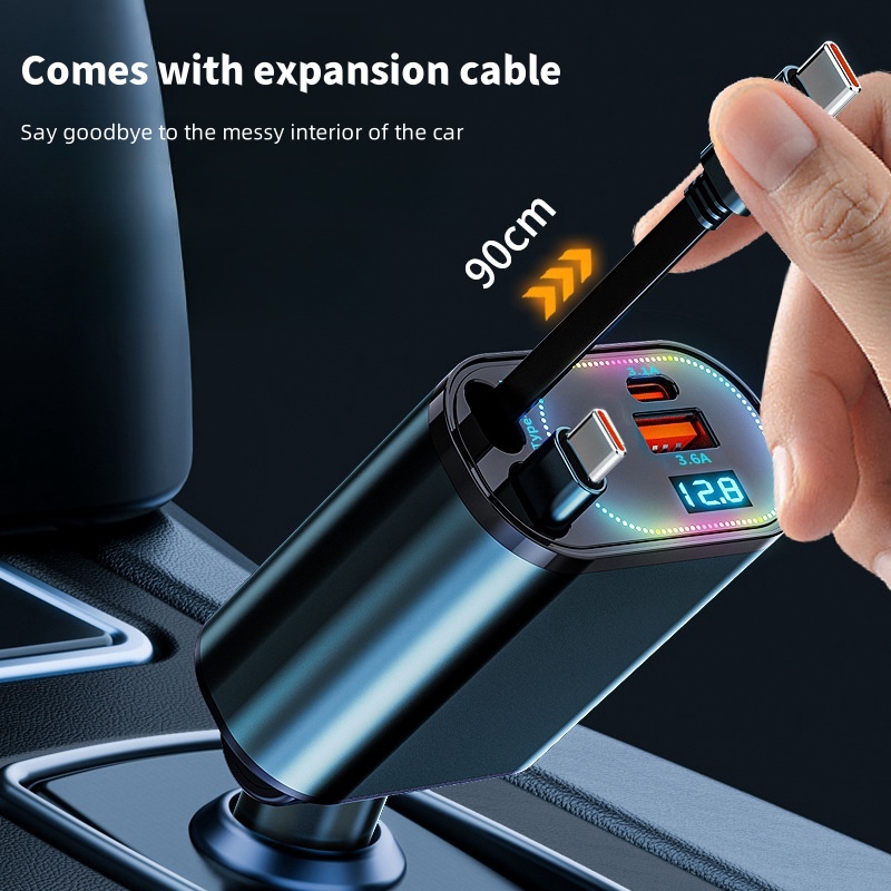Cargador de coche retráctil 4  - Fast Ev Charger reseña y precio